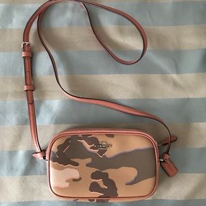 🆕 Coach Crossbody Pouch with Wild Camo Print